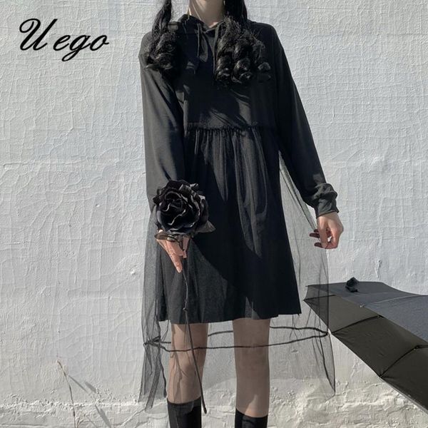 casual dresses japanese hooded mesh patchwork sweet girl's black dress korea design preppy style chic women autumn spring, Black;gray
casual dresses japanese hooded mesh patchwork sweet girl's black dress korea design preppy style chic women autumn spring, Black;gray