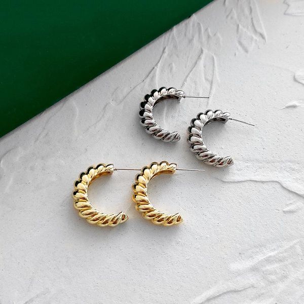 hoop & huggie vsnow textured c shape semi-circle twist gold silver color earings for women unusual metal minimalist instajewelry, Golden;silver
hoop & huggie vsnow textured c shape semi-circle twist gold silver color earings for women unusual metal minimalist instajewelry, Golden;silver