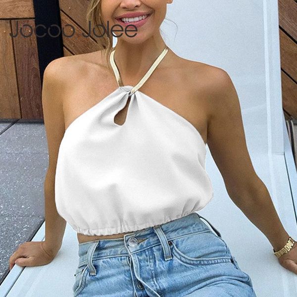women summer backless halter metal chain tank solid hollow pleated elastic waist vest party club 210428, White
women summer backless halter metal chain tank solid hollow pleated elastic waist vest party club 210428, White