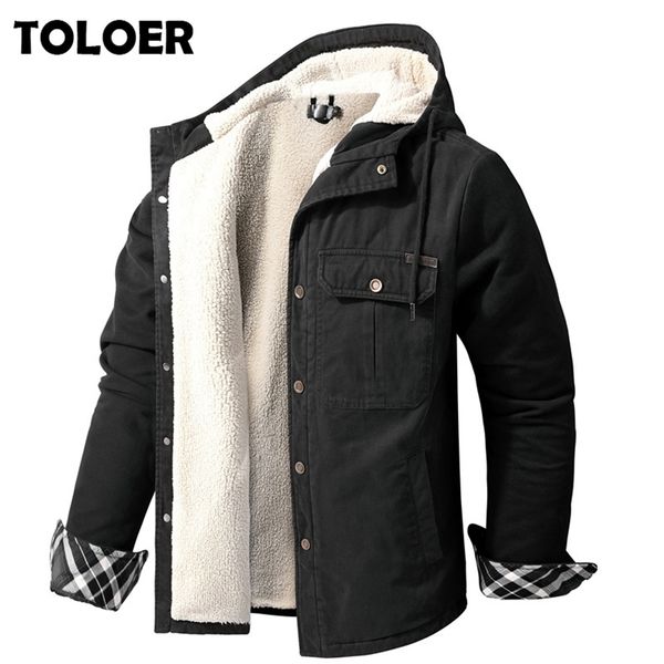 euro size men's cotton jacket winter thick warm parkas male plus velvet casual hooded bomber coat men overcoat windbreaker 211126, Black;brown
euro size men's cotton jacket winter thick warm parkas male plus velvet casual hooded bomber coat men overcoat windbreaker 211126, Black;brown