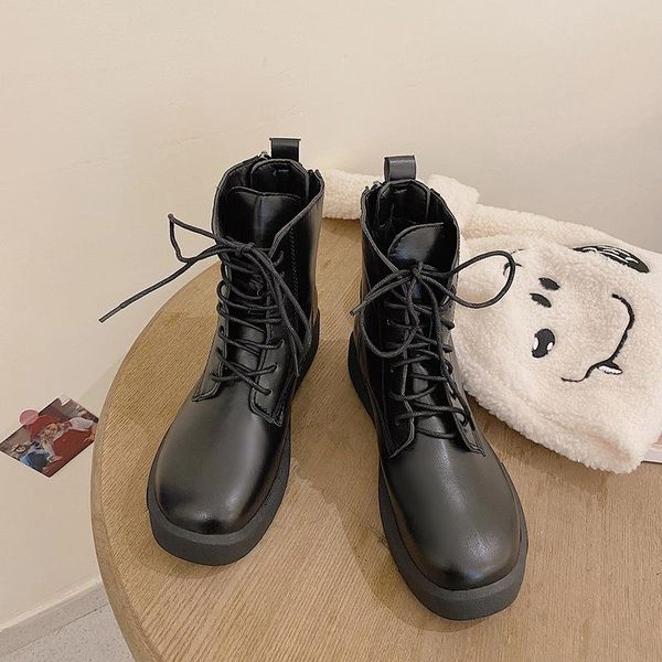 boots women 2021 british style short shoes winter plus velvet flat rear zipper fashion casual pu, Black
boots women 2021 british style short shoes winter plus velvet flat rear zipper fashion casual pu, Black