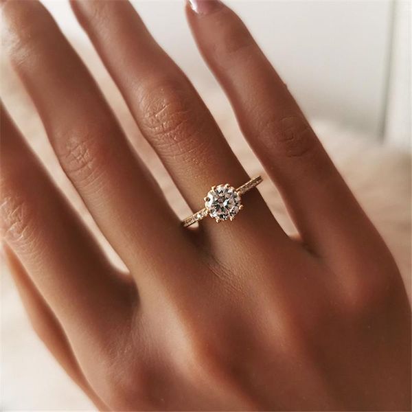 wedding rings classic male female white zircon stone ring cute gold silver color engagement charm crystal round for women, Slivery;golden
wedding rings classic male female white zircon stone ring cute gold silver color engagement charm crystal round for women, Slivery;golden