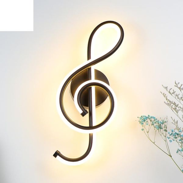 wall lamp bedroom beside light music clef shape home indoor living room decoration lighting ac90-260v black/white
wall lamp bedroom beside light music clef shape home indoor living room decoration lighting ac90-260v black/white