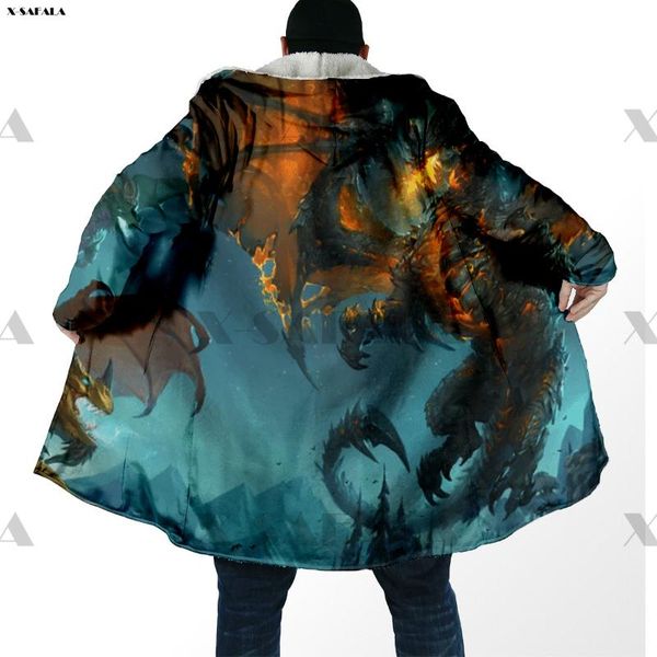 men's wool & blends fire death sky dragon 3d printed hoodie long duffle oat hooded blanket cloak thick jacket cotton pullovers overcoat, Black
men's wool & blends fire death sky dragon 3d printed hoodie long duffle oat hooded blanket cloak thick jacket cotton pullovers overcoat, Black