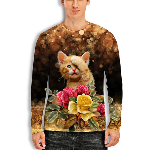 Flower bush Mens 3D Print T-shirt Visual Impact Party Top Streetwear Round Neck High Quality Long Sleeves Graphic Optical Illusion Plus Size, White;black
Flower bush Mens 3D Print T-shirt Visual Impact Party Top Streetwear Round Neck High Quality Long Sleeves Graphic Optical Illusion Plus Size, White;black
