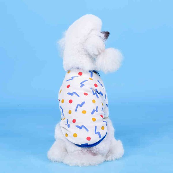 winter pet and autumn cotton elastic thickened teddy fadou dog cat clothes