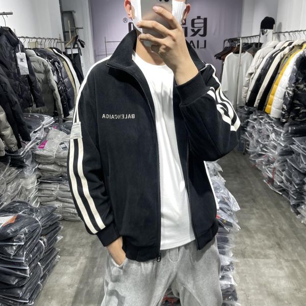 men's jackets polar fleece jacket tide autumn fashion brand stand-up collar casual net red sports drop shoulder, Black;brown
men's jackets polar fleece jacket tide autumn fashion brand stand-up collar casual net red sports drop shoulder, Black;brown