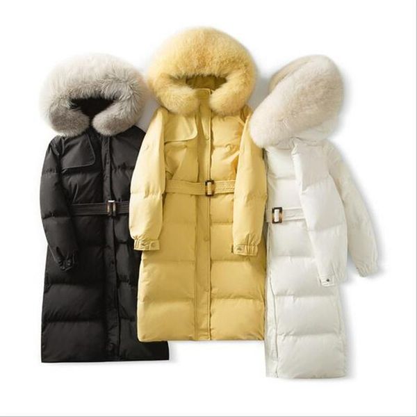 women's down & parkas winter fashion korea versatile coat natural fur collar thick hood women warm down long jacket n7gf, Black
women's down & parkas winter fashion korea versatile coat natural fur collar thick hood women warm down long jacket n7gf, Black