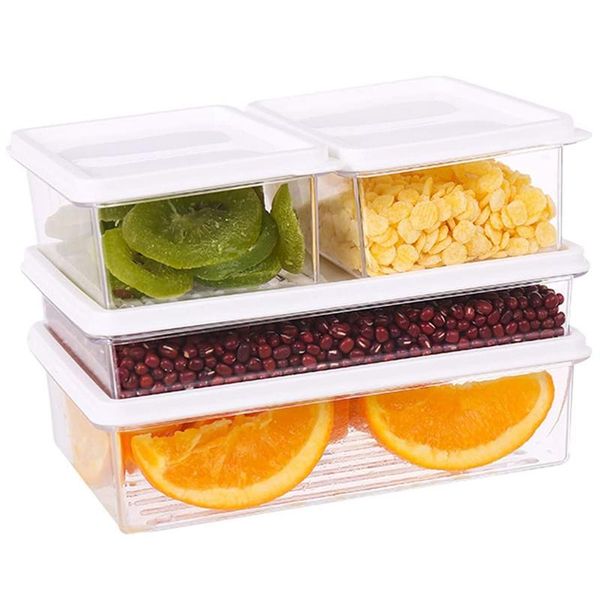 storage bottles & jars clear fridge containers with lids stackable set,4 refrigerator organizer bins,use in ,grain and fruit
storage bottles & jars clear fridge containers with lids stackable set,4 refrigerator organizer bins,use in ,grain and fruit