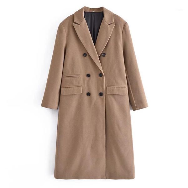 women's jackets xilom 2021 women autumn office lady soild long sleeve park coat female vintage streetwear double breasted casual slim t, Black;brown
women's jackets xilom 2021 women autumn office lady soild long sleeve park coat female vintage streetwear double breasted casual slim t, Black;brown