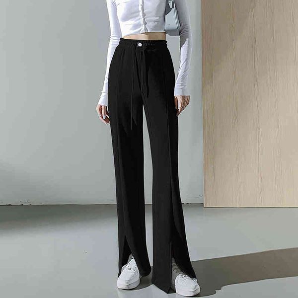 women's pants & capris gray sweatpants, high-waisted stretch for sports, casual straight with an autumn slit h2lb, Black;white
women's pants & capris gray sweatpants, high-waisted stretch for sports, casual straight with an autumn slit h2lb, Black;white