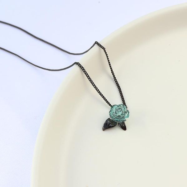 pendant necklaces 925 sterling silver blue rose flower & pendants women black long chain choker necklace valentine's gift for her
pendant necklaces 925 sterling silver blue rose flower & pendants women black long chain choker necklace valentine's gift for her