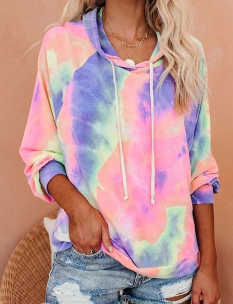 women's hoodies & sweatshirts 2021 long sleeve casual tie-dyed printed color hoodie jumper pull femme tie colorful dyeing fashion hoode, Black
women's hoodies & sweatshirts 2021 long sleeve casual tie-dyed printed color hoodie jumper pull femme tie colorful dyeing fashion hoode, Black