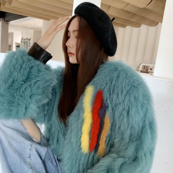 women's fur & faux 2021 coat women woven winter womens jackets and coats, Black
women's fur & faux 2021 coat women woven winter womens jackets and coats, Black
