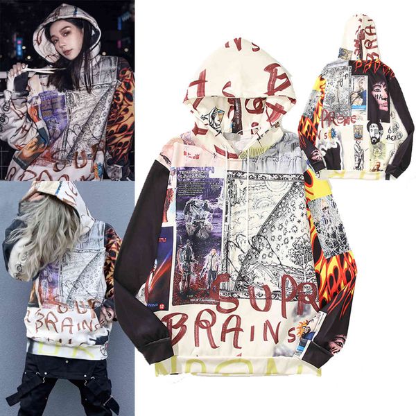 hoodies high street graffiti illusion colorful wonderful world artist sweater hoodie coat, Black
hoodies high street graffiti illusion colorful wonderful world artist sweater hoodie coat, Black