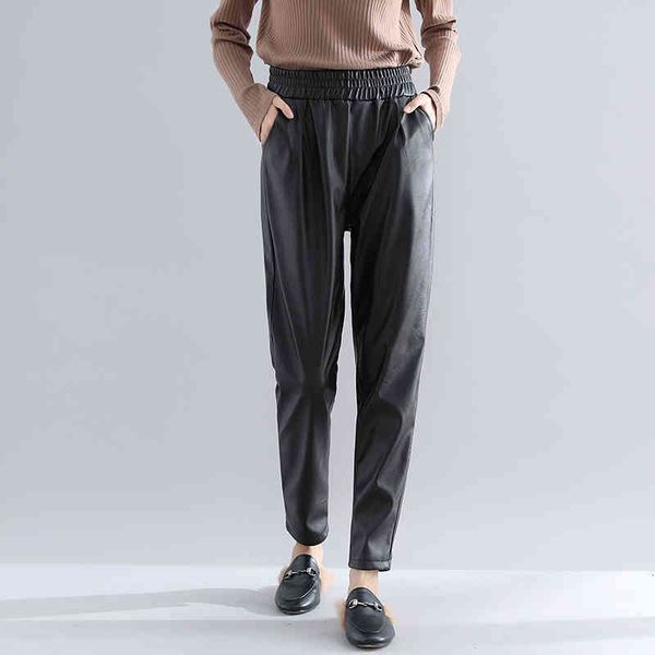 capris winter-style mozuleva casual size or leather hare women's fashionable plus velvet legged pants, Black;white
capris winter-style mozuleva casual size or leather hare women's fashionable plus velvet legged pants, Black;white