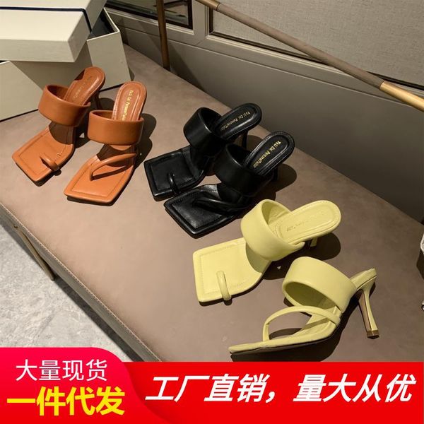 sandals spring 2021 thin heel versatile clip toe slippers women wear net red fashion high heels, Black
sandals spring 2021 thin heel versatile clip toe slippers women wear net red fashion high heels, Black