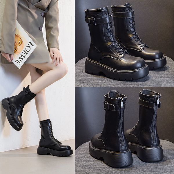 thick soled martin 2021 autumn british flat bottomed round head boots elastic middle tube black women's sho
thick soled martin 2021 autumn british flat bottomed round head boots elastic middle tube black women's sho