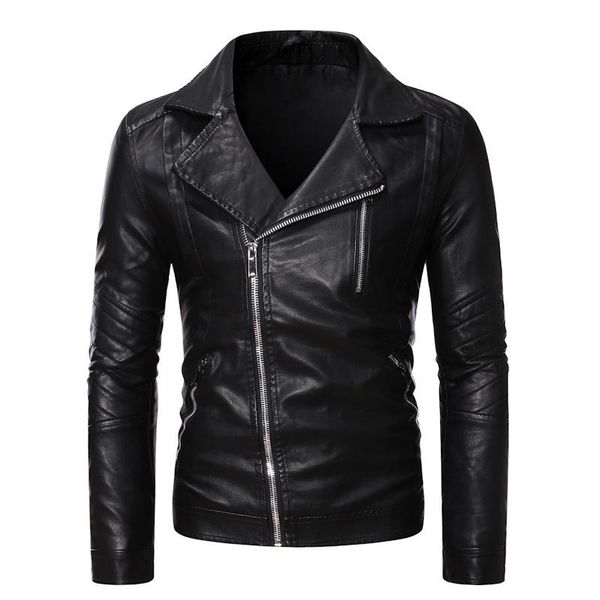 trend punk jacket men casual motorcycle fleece leather slim fit zippers faux leatherjacket outwear men's fur &, Black
trend punk jacket men casual motorcycle fleece leather slim fit zippers faux leatherjacket outwear men's fur &, Black