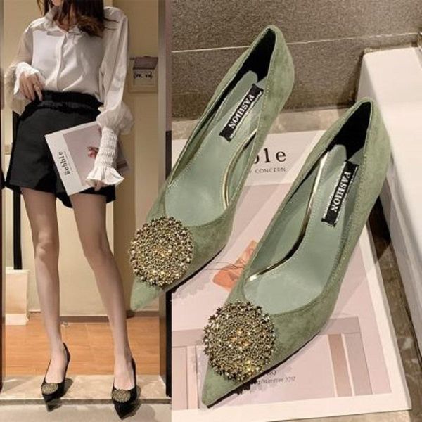 dress shoes 2021 spring and autumn ladies casual high heels wild comfortable metal decoration pointed toe thin women's black
dress shoes 2021 spring and autumn ladies casual high heels wild comfortable metal decoration pointed toe thin women's black