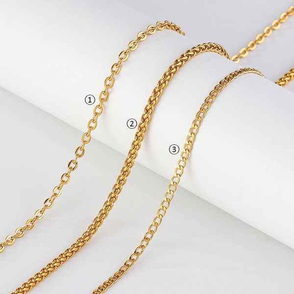 chains punk stainless steel necklace for women gold plated trend hip-hop temperament simple chain jewelry curb cuban 45cm 50cm, Silver
chains punk stainless steel necklace for women gold plated trend hip-hop temperament simple chain jewelry curb cuban 45cm 50cm, Silver