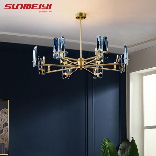 chandeliers copper led aqua blue crystal chandelier lighting for bedroom living room modern luxury hanging lamp lustre pendente 
chandeliers copper led aqua blue crystal chandelier lighting for bedroom living room modern luxury hanging lamp lustre pendente