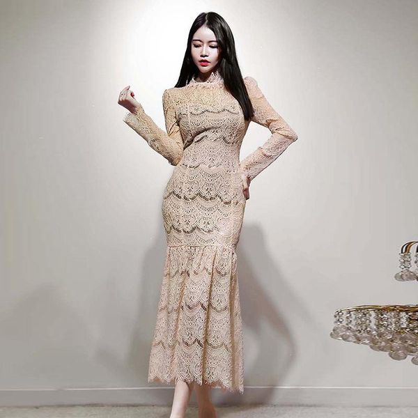 casual dresses elegant lace mermaid bodycon dress women spring club long special occasion party vestidos female korean streetwear, Black;gray
casual dresses elegant lace mermaid bodycon dress women spring club long special occasion party vestidos female korean streetwear, Black;gray