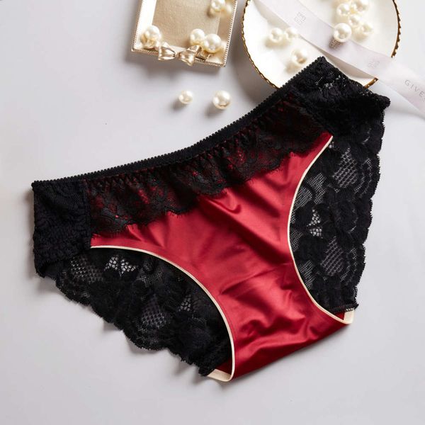 luxury summer transparent mid waist stitching women's lace traceless briefs hc24, Black;pink
luxury summer transparent mid waist stitching women's lace traceless briefs hc24, Black;pink