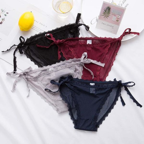 women's panties 2021 women bandage lace underwear temptation lingerie low-waist underpant female transparent mesh breathable elegant br, Black;pink
women's panties 2021 women bandage lace underwear temptation lingerie low-waist underpant female transparent mesh breathable elegant br, Black;pink