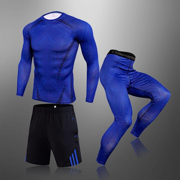 men's tracksuits 3 piece set of compression quick-drying sportswear rashguard mma fitness running jogging boxing workout tights, Gray
men's tracksuits 3 piece set of compression quick-drying sportswear rashguard mma fitness running jogging boxing workout tights, Gray