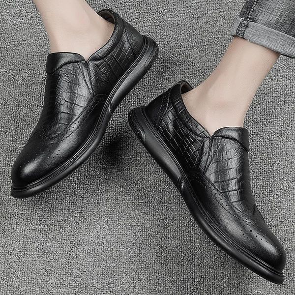 dress shoes natural leather men brand casual designer male oxfords moccasins flats, Black
dress shoes natural leather men brand casual designer male oxfords moccasins flats, Black