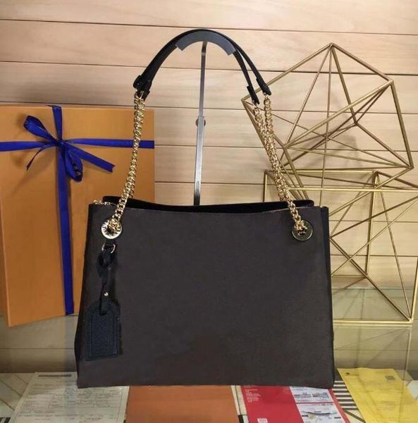 designer grained calf leather handbag with chain straps fashion lady shopping tote shoulder purse
designer grained calf leather handbag with chain straps fashion lady shopping tote shoulder purse
