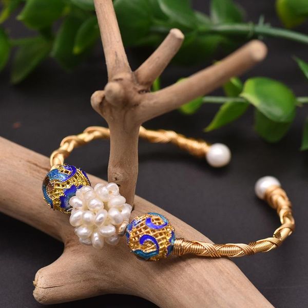 bangle gift natural pearl beading globular bracelets woman vintage handmade bracelet luxury fine jewelry boho open hand chain, Black
bangle gift natural pearl beading globular bracelets woman vintage handmade bracelet luxury fine jewelry boho open hand chain, Black