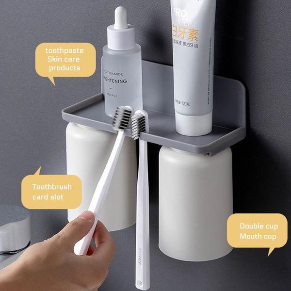 toothbrush holders household punch-rack wall-mounted bathroom toothpaste storage cup
toothbrush holders household punch-rack wall-mounted bathroom toothpaste storage cup