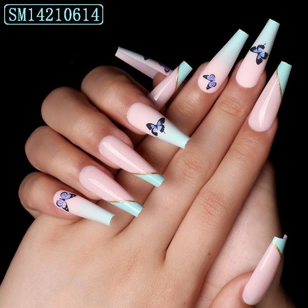nail gel 24pcs butterfly print fake patch glue type gradient color removable long paragraph fashion manicure, Red;pink
nail gel 24pcs butterfly print fake patch glue type gradient color removable long paragraph fashion manicure, Red;pink