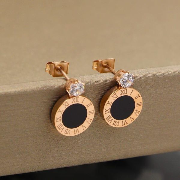 martick roman numeral stud earrings with black shell design shining cubic for women brand jewelry e31, Golden;silver
martick roman numeral stud earrings with black shell design shining cubic for women brand jewelry e31, Golden;silver