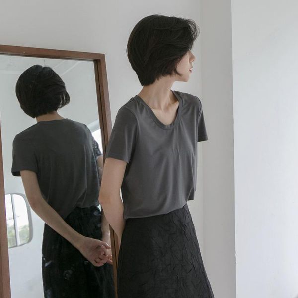 women's t-shirt women basic t-shirts 100% cotton summer, White 
women's t-shirt women basic t-shirts 100% cotton summer, White