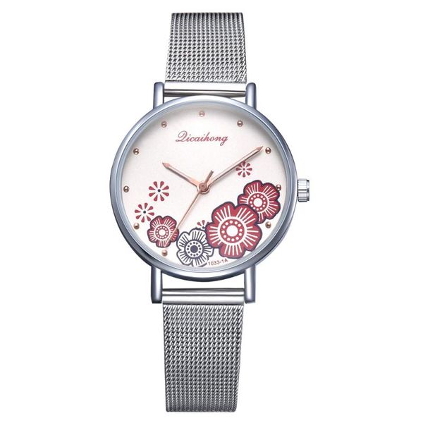 luxury watch women fashion flowers silver mesh quartz wrist watches for casual gifts ladies zegarek damski wristwatches, Slivery;brown
luxury watch women fashion flowers silver mesh quartz wrist watches for casual gifts ladies zegarek damski wristwatches, Slivery;brown