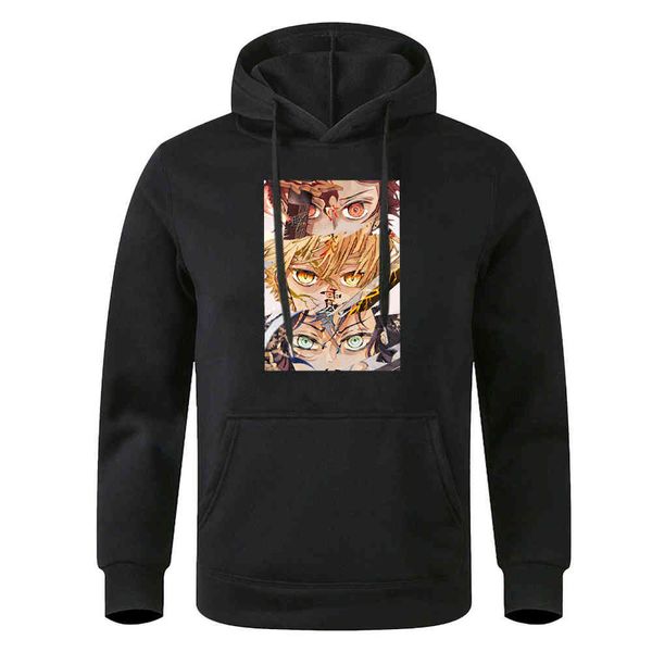 demon slayer men's hoodie, large casual wear, hip hop style, loose, with pockets, autumn and winter, Black
demon slayer men's hoodie, large casual wear, hip hop style, loose, with pockets, autumn and winter, Black