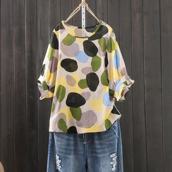 5xl plus size women tunic blouses summer fashion casual dot print short sleeve o-neck loose shirt blouse blusa feminina women's & shirt, White
5xl plus size women tunic blouses summer fashion casual dot print short sleeve o-neck loose shirt blouse blusa feminina women's & shirt, White