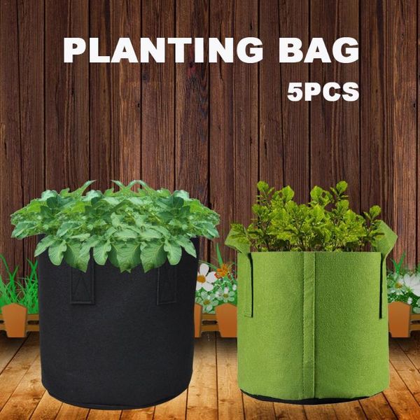 planters & pots garden 5-pack 5/10/15 gallon grow bags/aeration fabric w/handles tree planting bag durable green nursery seedling
planters & pots garden 5-pack 5/10/15 gallon grow bags/aeration fabric w/handles tree planting bag durable green nursery seedling