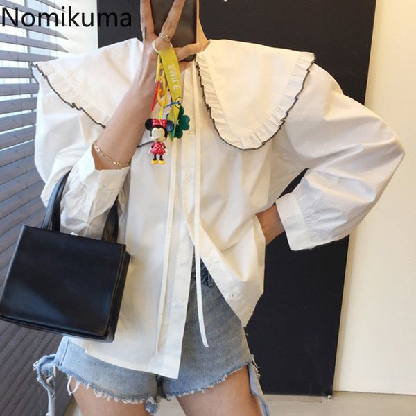 nomikuma korea spring chic blouses lace up peter pan collar women new puff sleeve causal sweet blusas femme 6f651 210427, White
nomikuma korea spring chic blouses lace up peter pan collar women new puff sleeve causal sweet blusas femme 6f651 210427, White