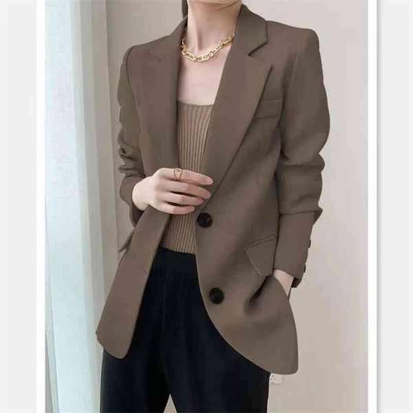 women's suits & blazers women blazer black autumn style korean temperament fashion all-match design sense niche brown jacket female jic, White;black
women's suits & blazers women blazer black autumn style korean temperament fashion all-match design sense niche brown jacket female jic, White;black