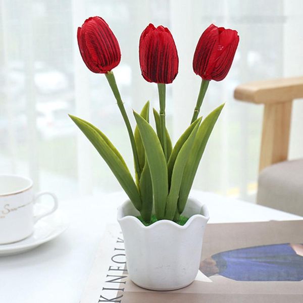 decorative flowers & wreaths 3 heads artificial fake tulip flower with pot for house garden wedding decor yellow red white pink home decorat
decorative flowers & wreaths 3 heads artificial fake tulip flower with pot for house garden wedding decor yellow red white pink home decorat