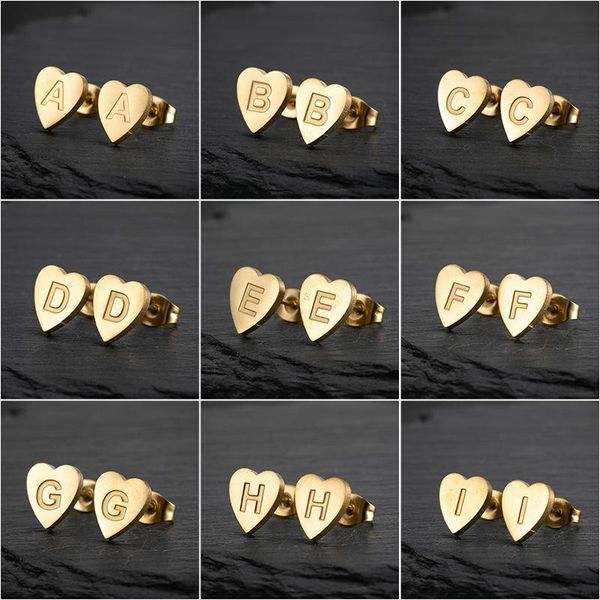 stud retro fashion stainless steel earrings for women geometric heart 26 english letters accessories home furnishing jewelry, Golden;silver
stud retro fashion stainless steel earrings for women geometric heart 26 english letters accessories home furnishing jewelry, Golden;silver