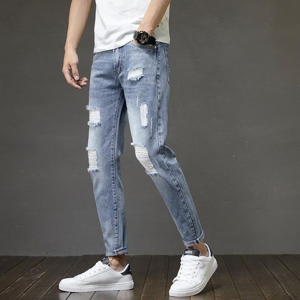 men's jeans 2021 men skinny ripped slim patchwork blue denim pants pencil street hip-hop trousers fashion cowboy clothing
men's jeans 2021 men skinny ripped slim patchwork blue denim pants pencil street hip-hop trousers fashion cowboy clothing