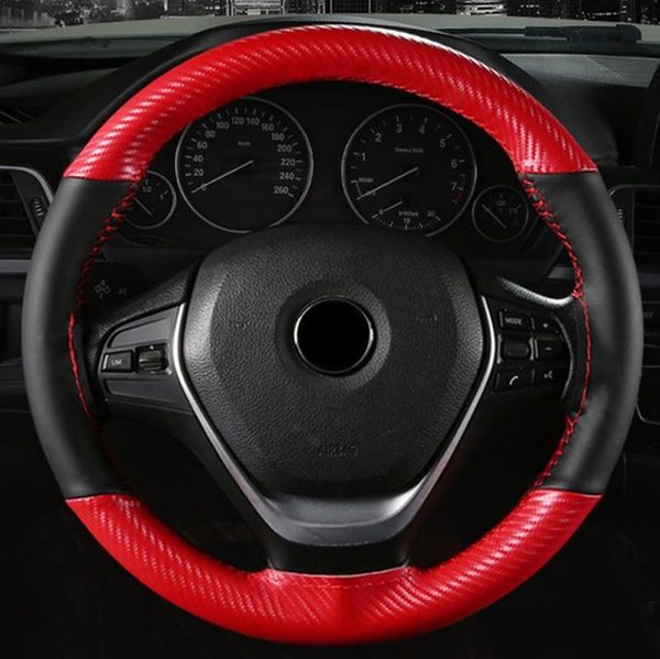 steering wheel covers car cover 38cm carbon fiber diy sewing with needle thread braiding auto interior accessories
steering wheel covers car cover 38cm carbon fiber diy sewing with needle thread braiding auto interior accessories