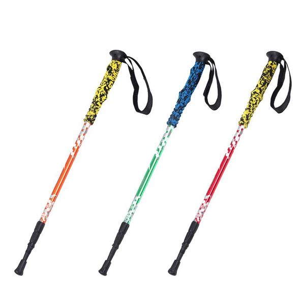 trekking poles folding hiking stick walking nordic sticks