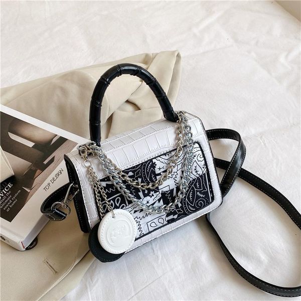 evening bags korean version of the trendy black and white contrast color crocodile pattern cashew flower chain crossbody handbag
evening bags korean version of the trendy black and white contrast color crocodile pattern cashew flower chain crossbody handbag