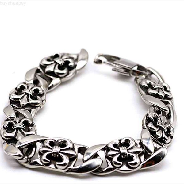 fashion designer bracelet luxury chrome\hearts jewelry cross flower men's titanium steel ch junhua luoxing punk domineering stainless j, Golden;silver
fashion designer bracelet luxury chrome\hearts jewelry cross flower men's titanium steel ch junhua luoxing punk domineering stainless j, Golden;silver